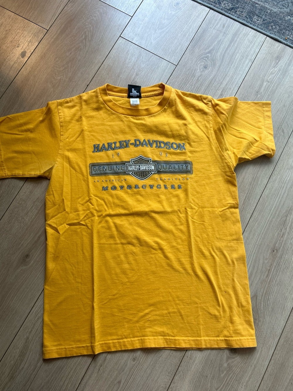 Harley-Davidson Men's Mustard Yellow Graphic Tee